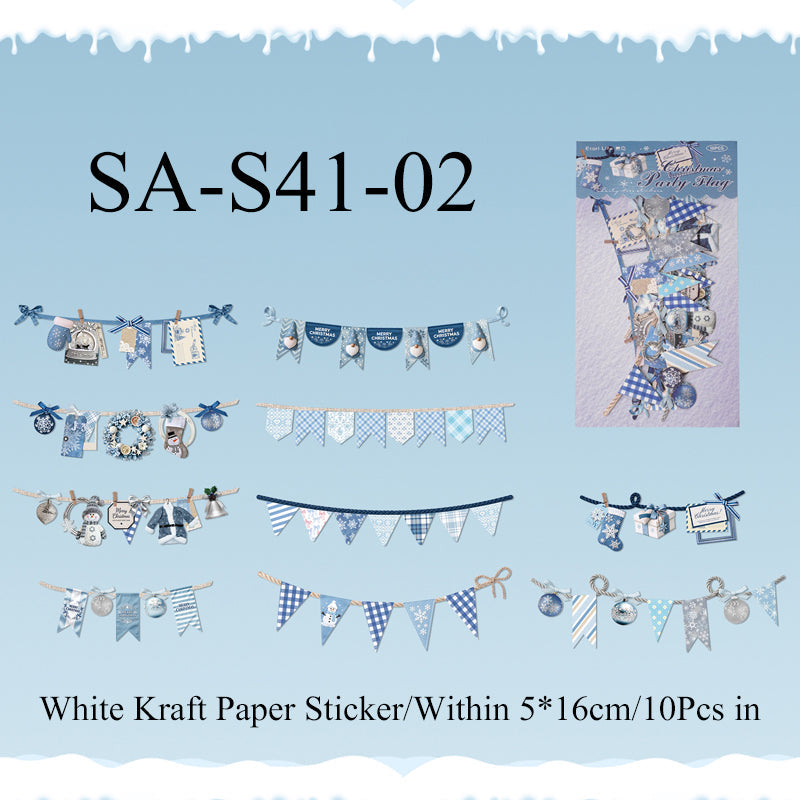 Christmas Flags Series Sticker