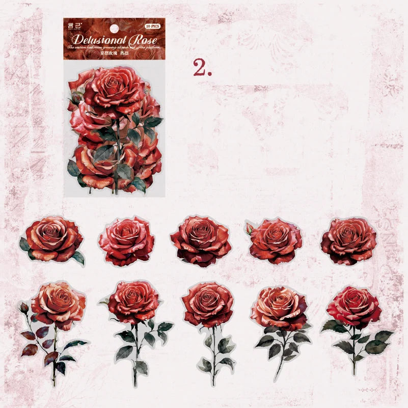 Dreaming Rose Sticker Set