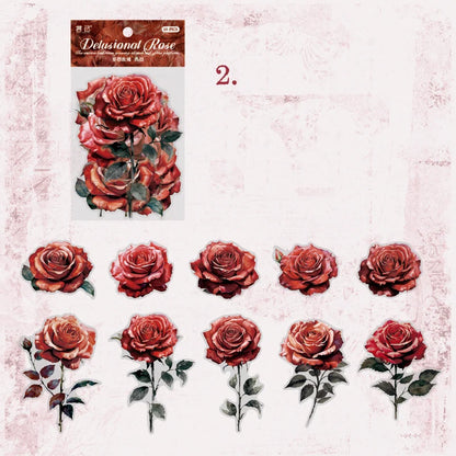 Dreaming Rose Sticker Set