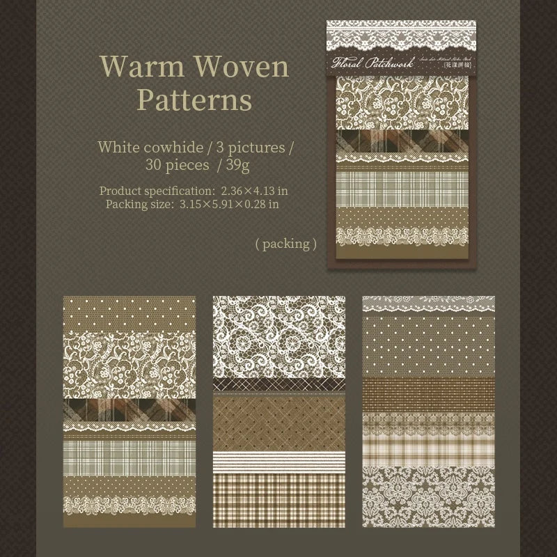 Floral Patchwork Lace Sticker Book