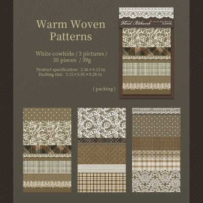 Floral Patchwork Lace Sticker Book
