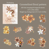 Caramelized floral pattern