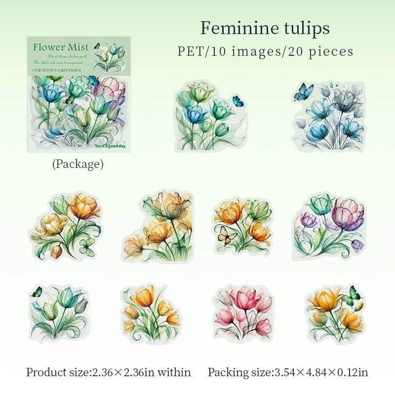 Flower Mist Sticker Pack