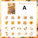 Vintage Floral Sticker Set – 20 Pieces
