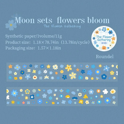 Flower Gathering Die-Cut Decorative Tape