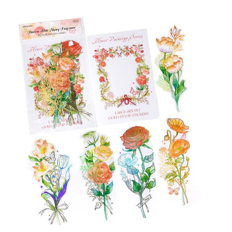 Painted Floral Collection Sticker Pack