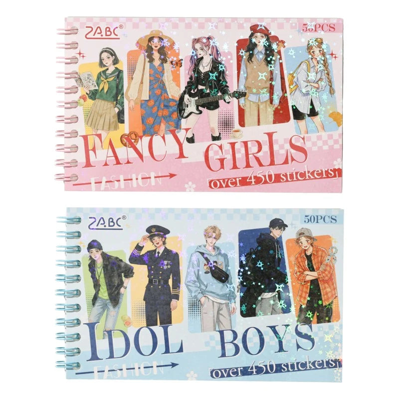 Flower Boy Character Sticker Book