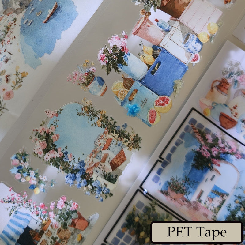 6.5cm*100cm Norway Coast Die Cutting Washi/PET Tape