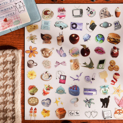 Memories Time Machine Series Sticker for journaling, scrapbooking and collage