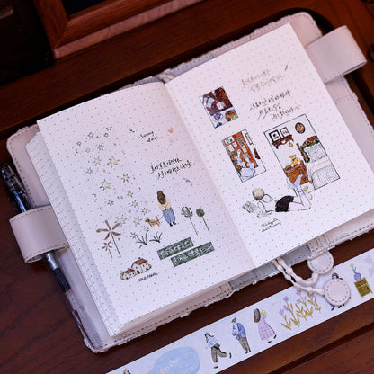 3cm*50cm Sunny day Die Cutting Washi/Fog PET Tape featuring sun designs for journaling, scrapbooking and collage