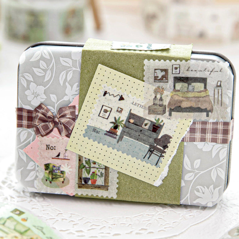 Interwoven With Spring Scenery Series Die Cutting Washi Tape featuring spring designs for journaling, scrapbooking and collage