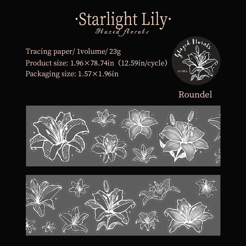 Glass Flower Series Sulfuric Acid Paper Tape