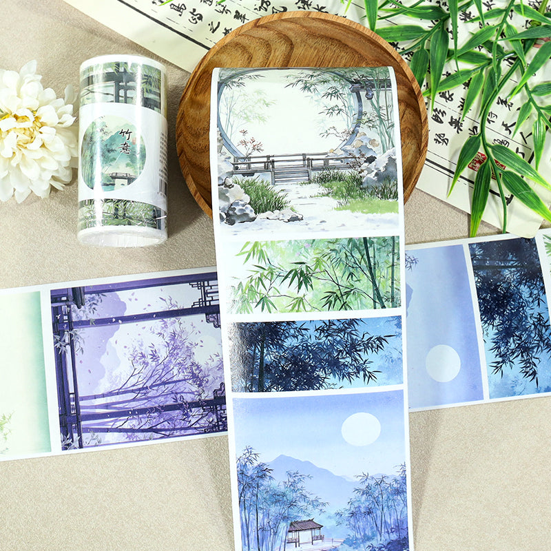Charm Of Bamboo Washi Tape for journaling, scrapbooking and collage