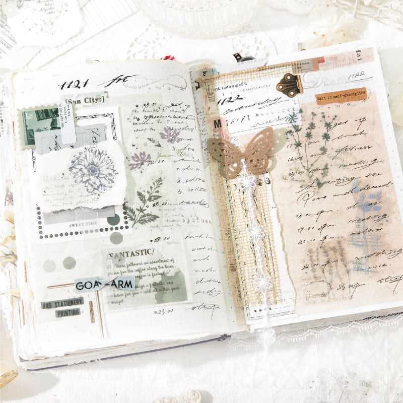 Retro Flower Design Sticker