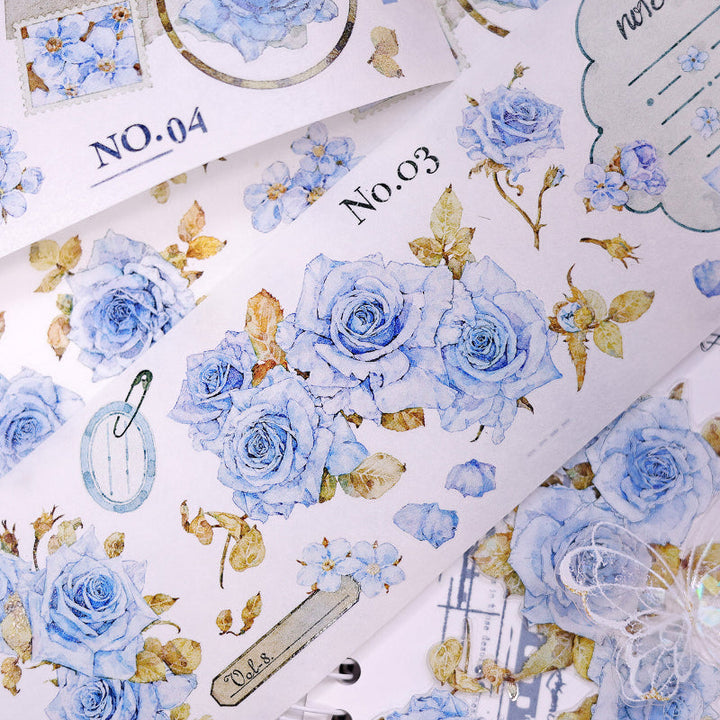 Whole Roll 6cm*6m Clear Dew Die Cutting Washi/PET Tape for journaling, scrapbooking and collage
