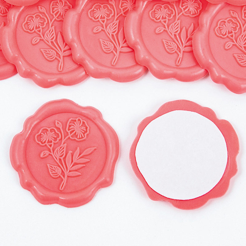 Leaves of Rose Wax Seal Sticker