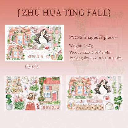 Vintage Garden Transfer Sticker Set