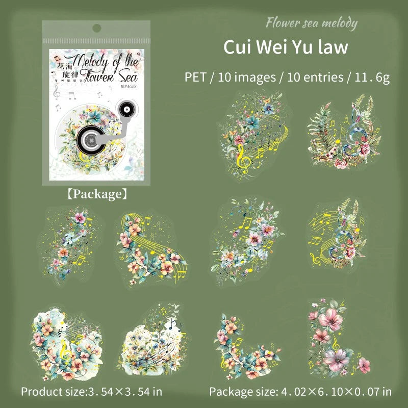 Floral Sea Melody Sticker Pack