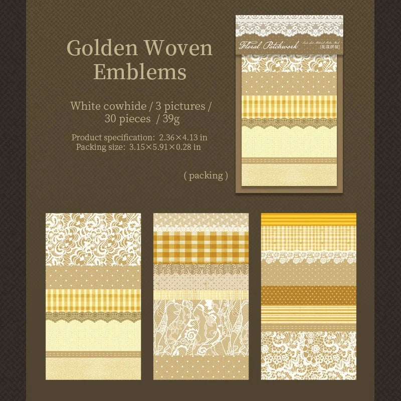 Floral Patchwork Lace Sticker Book