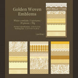 Golden Woven Emblems