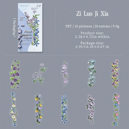 Porcelain Blossom Branch Sticker Pack