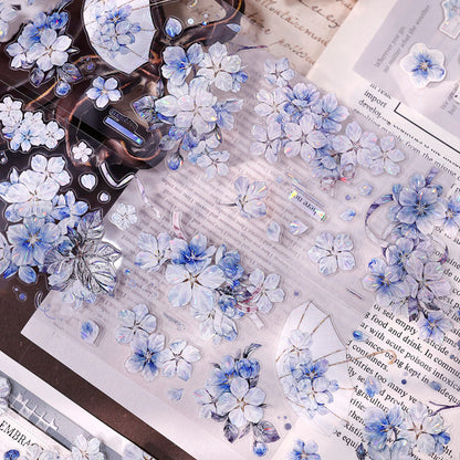 6.5cm*125cm Cherry Blossom Rain Die Cutting Washi/PET/Shell Light Washi/PET Tape