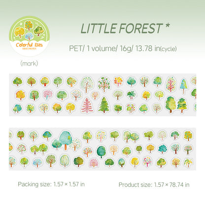 Colorful Little Things Series Die Cutting PET Tape