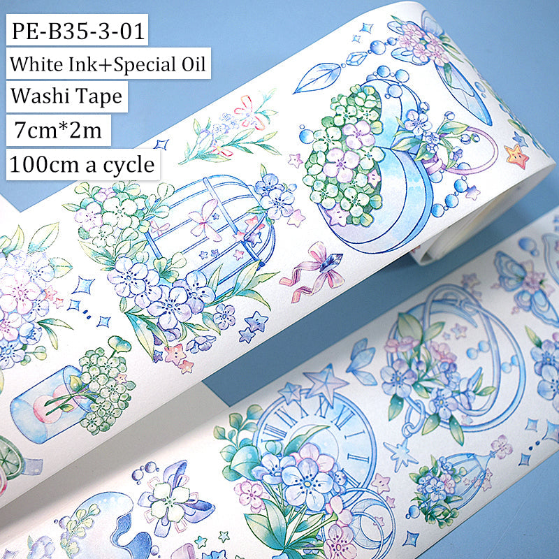 Romantic letter Washi/Shell Light PET Tape