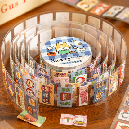 Mega Cute Series Die Cutting Flash Coated Paper Tape for journaling, scrapbooking and collage