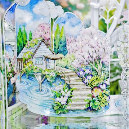 7.5cm*125cm Seine River Scenery Shell Light PET Tape featuring light designs for journaling, scrapbooking and collage