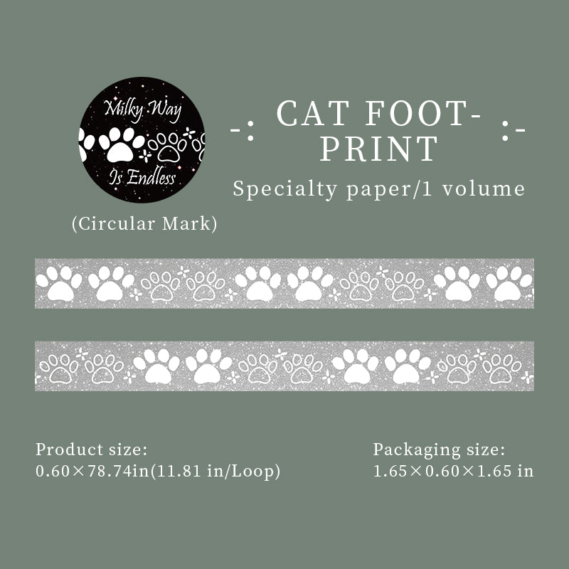 Milky Way Series Flash Silver Special Paper Tape