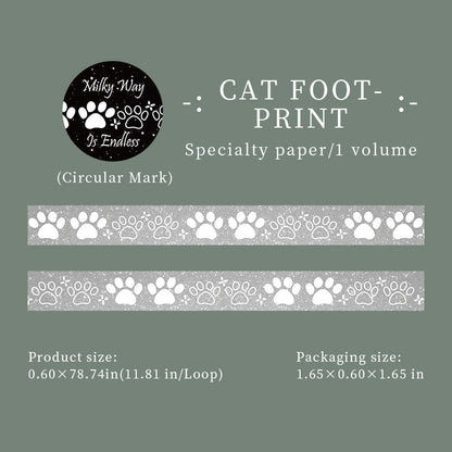 Milky Way Series Flash Silver Special Paper Tape