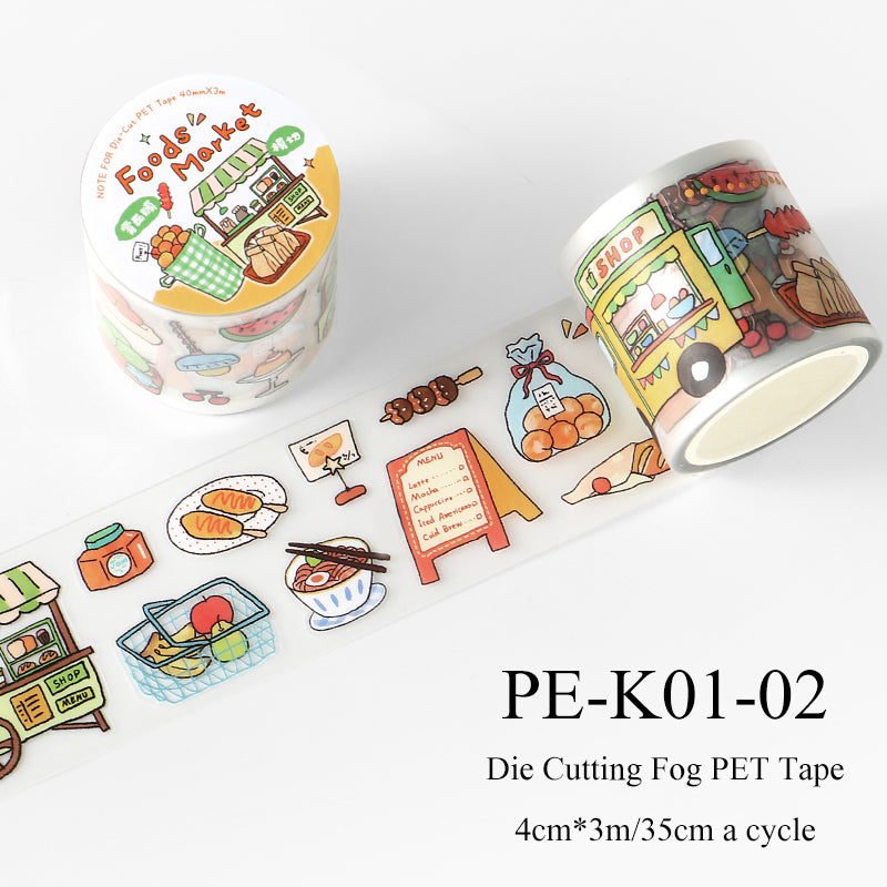 Happy Wanderer Chronicles Series Die Cutting Fog PET Tape