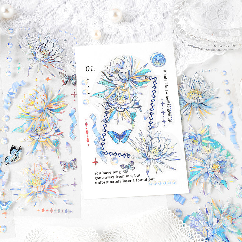 Butterfly love flowers Sticker