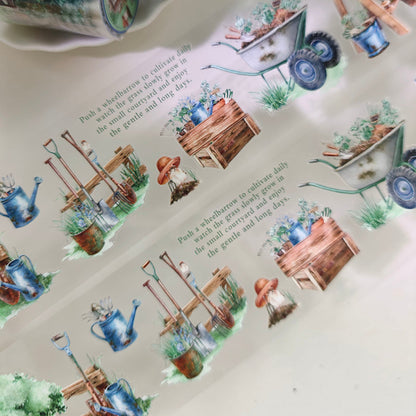 Whole Roll 6cm*3m Green Fields Die Cutting PET Tape