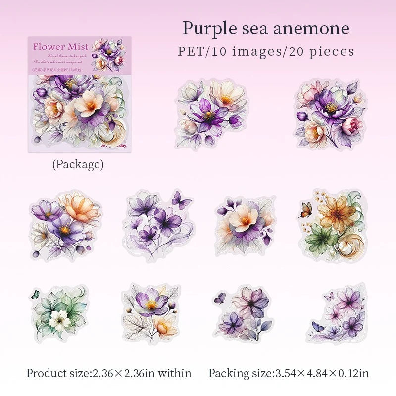 Flower Mist Sticker Pack