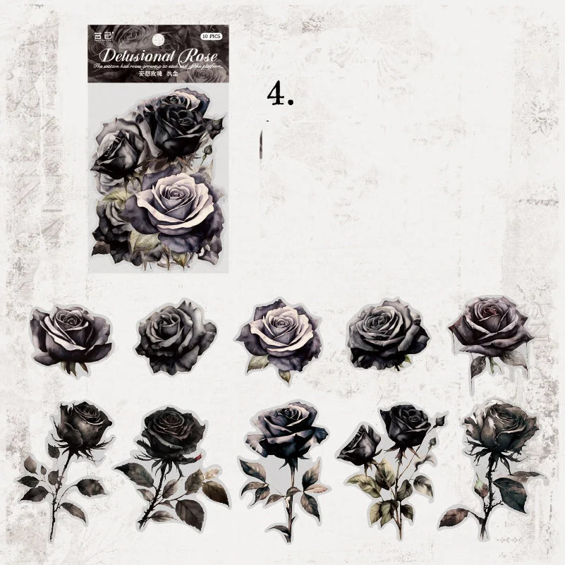 Dreaming Rose Sticker Set