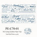 Slow writing series Die Cutting Synthetic Paper Tape