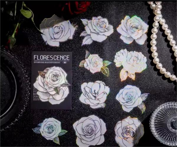 Gilded Floral PET Sticker Tape