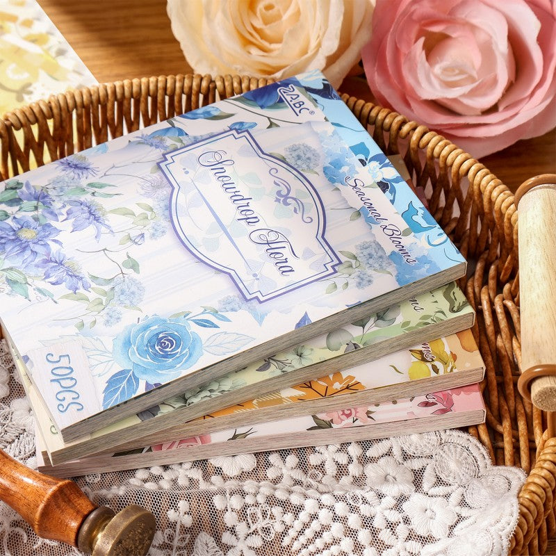 Seasonal Flower Letter Material Book