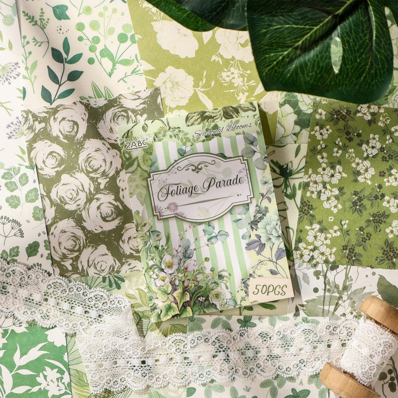 Seasonal Flower Letter Material Book