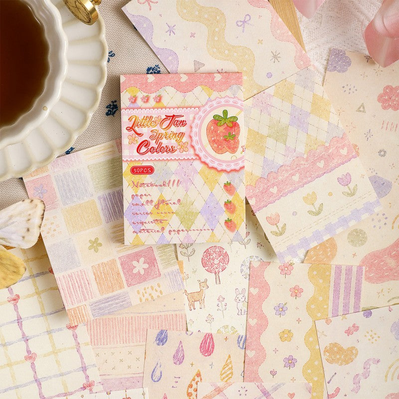Jian Paper Floral Pattern Material Book