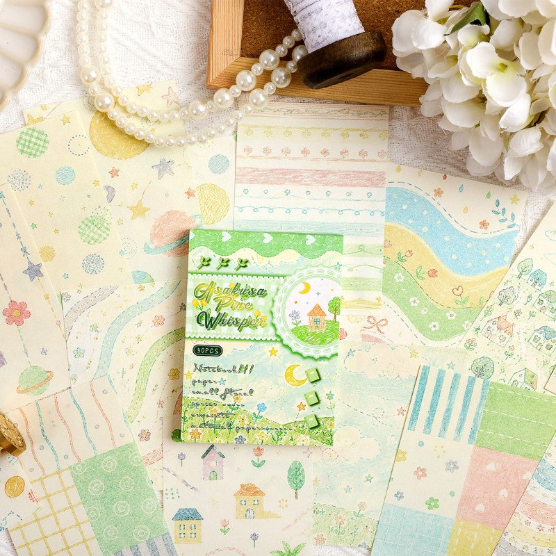 Jian Paper Floral Pattern Material Book