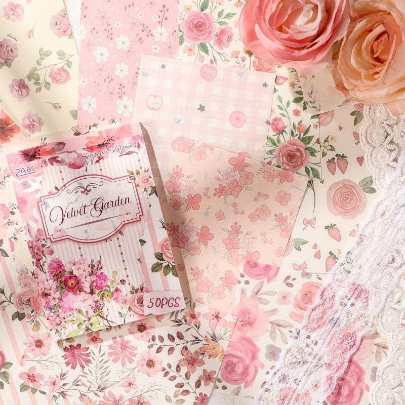 Seasonal Flower Letter Material Book