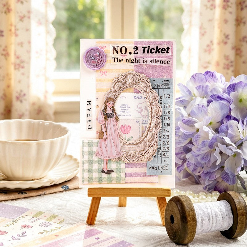 Jian Paper Floral Pattern Material Book