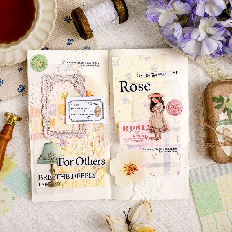 Jian Paper Floral Pattern Material Book