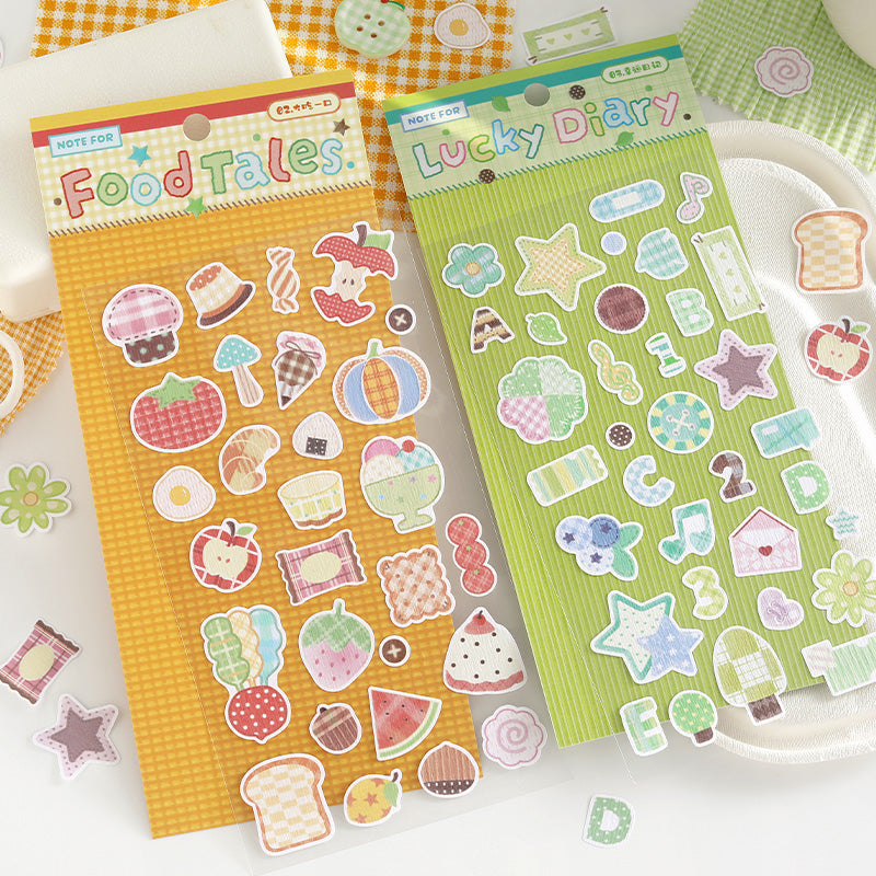 Fabric Daily Series Sticker for journaling, scrapbooking and collage