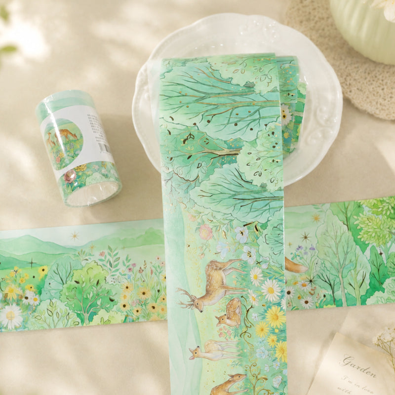 Countryside Spring Walk Gold Stamping Washi Tape