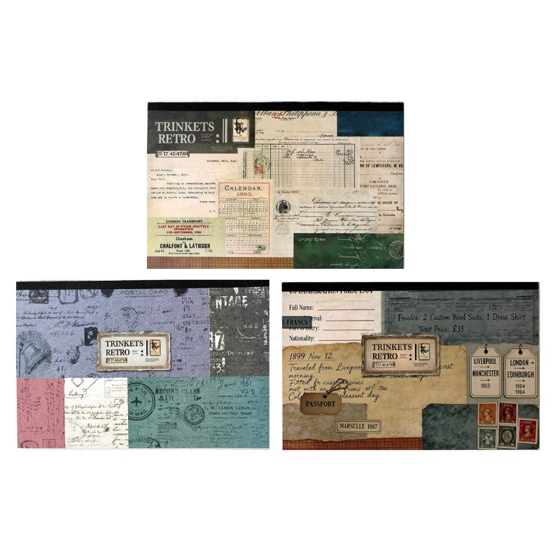 Retro Specimen Material Paper