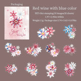 Red wine with blue color